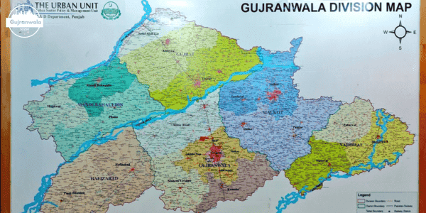 Gujranwala division map